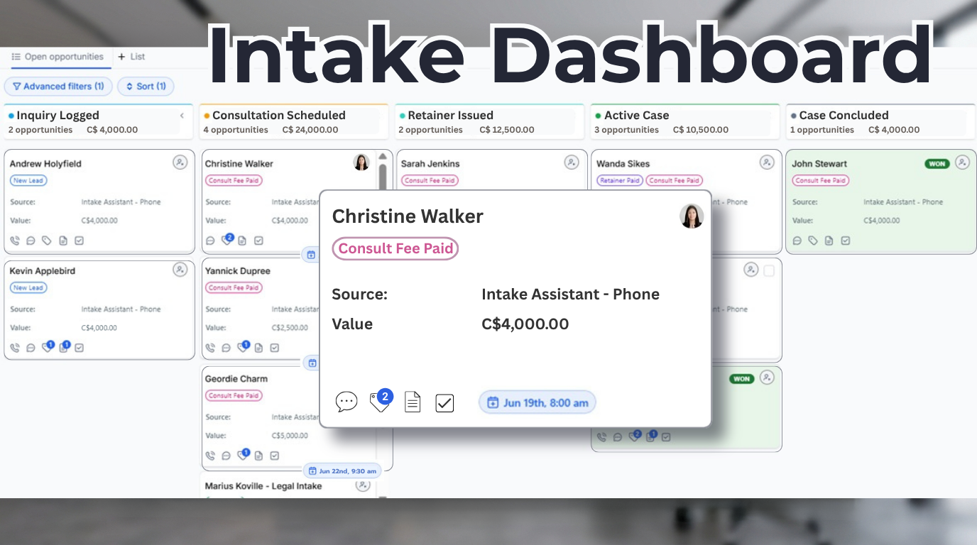 CRM Dashboard Mockup